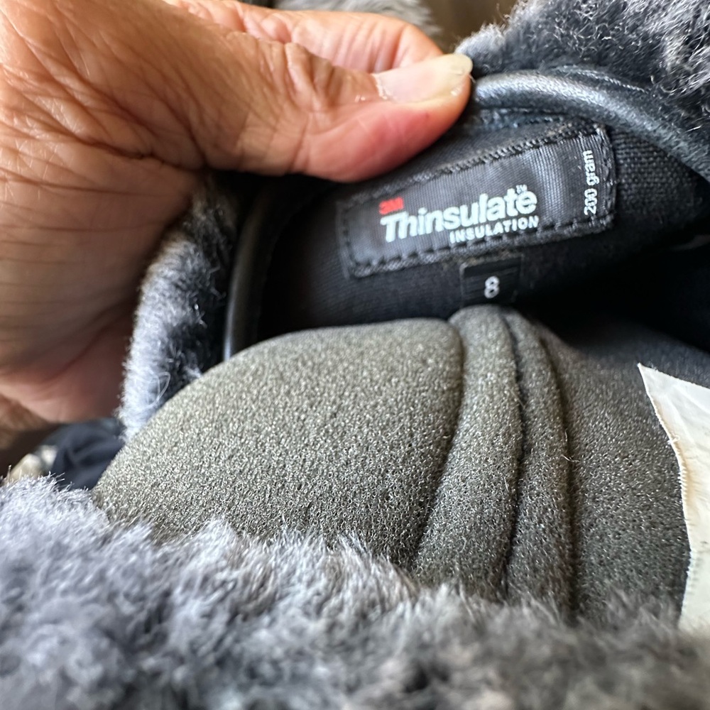 UGG Charcoal Fur-Lined Boots - Picture 4 of 5